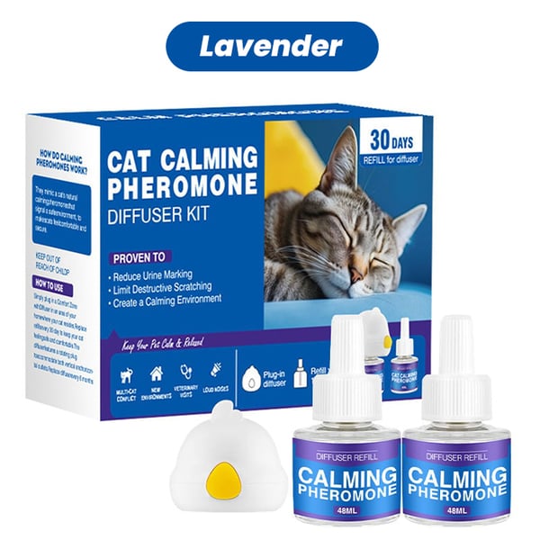 Pet Calming Pheromone Diffuser Set (Cat & Dog Versions)