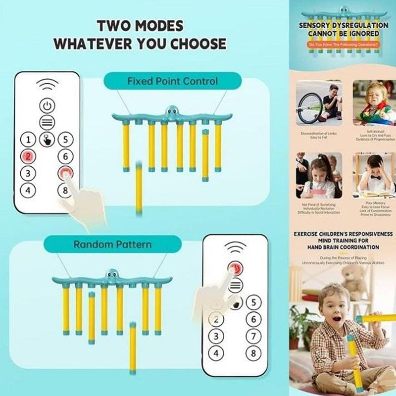 Reaction Challenge Octopus Stick Grab Game