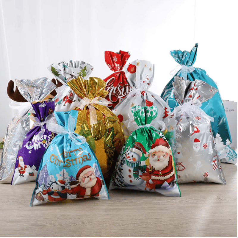 Weihnachtsverpackungs-Zugbänder-Geschenktasche