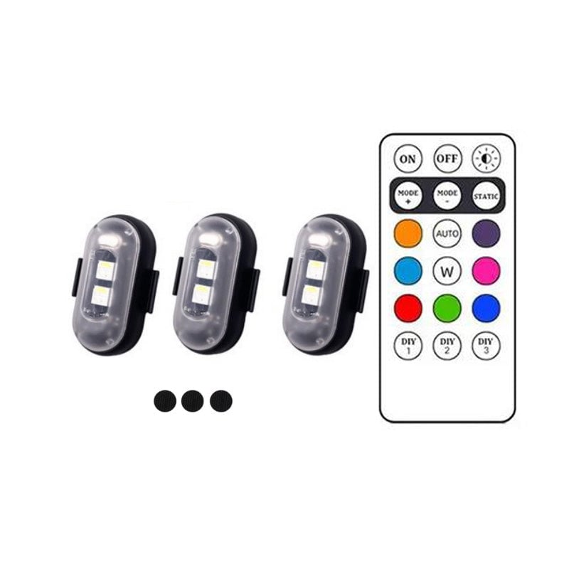 3 light with wireless remote