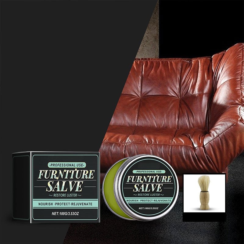 Furniture Salve for Leather - Polisher, Moisturizer, and Restorer for Couches and Furniture