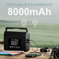 Portable Car Jump Starter with Air Compressor & Tire Inflator