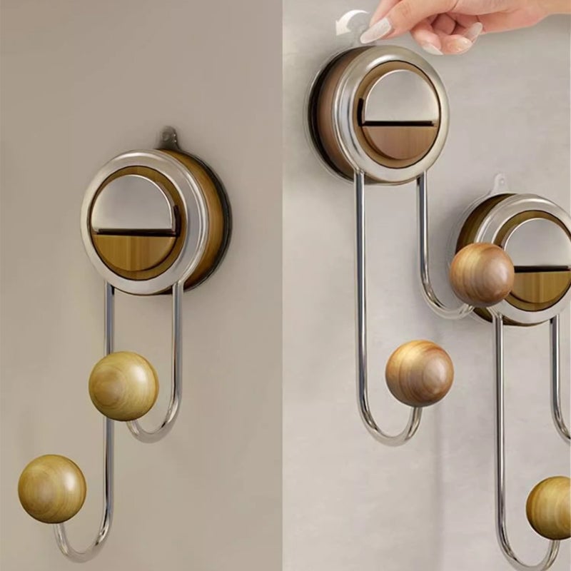 No-Drill Double Hook Suction Cup Hook