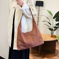 Pendlertasche aus Wildleder mit großem Fassungsvermögen
