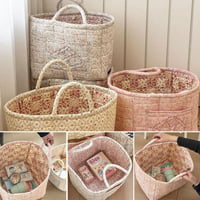 Floral Pattern Foldable Laundry Basket