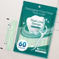 Disposable Floss Picks Twin-Line