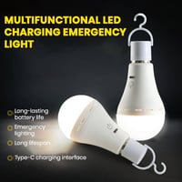 Emergency three-color bulb