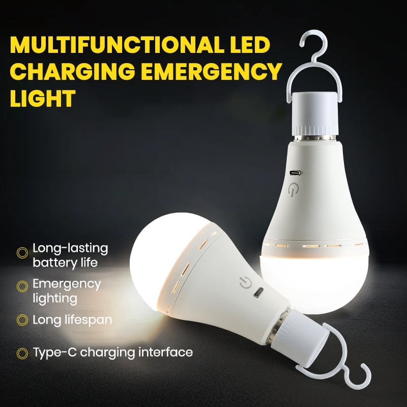 Emergency three-color bulb