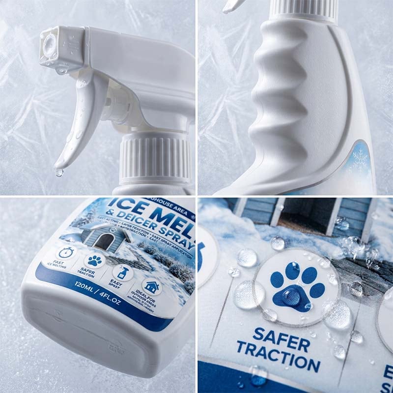 Outdoor Ice and Snow Melting Spray