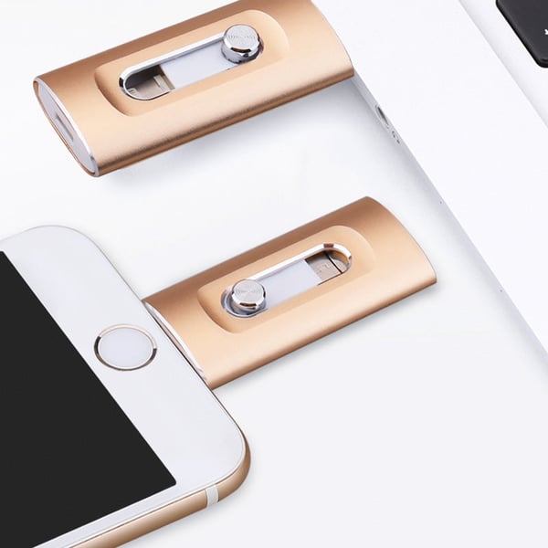 3-in-1 High-Capacity USB Drive with Fingerprint Security