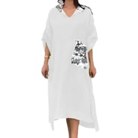 Maxi abito con cappuccio in paillettes a squame di pesce