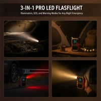 Kexon™ Portable Car Jump Starter and Tire Inflator All-in-One