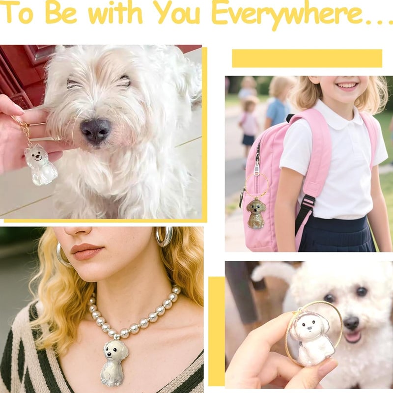 Un mignon porte-clés en forme de chiot pour stocker des poils