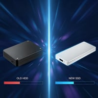 Ultratunn bärbar extern SSD i metall