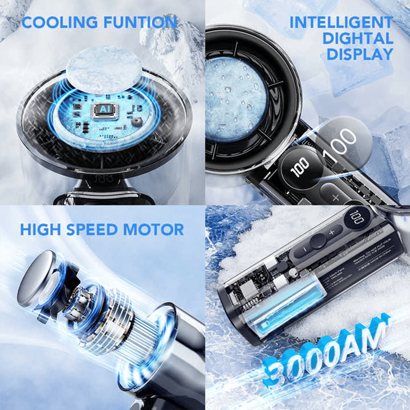 Transparent Mecha USB Turbo Fan with Semiconductor Cooling