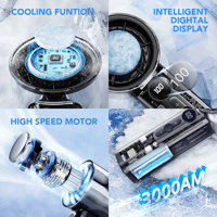 Transparent Mecha USB Turbo Fan with Semiconductor Cooling