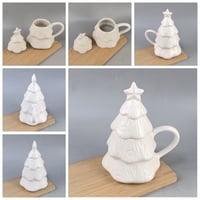DIY Ceramic Christmas Tree Coloring Mug