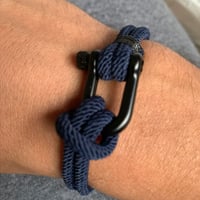 U-vormige gesp nylon gevlochten armband