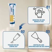 Effizientes Trockenbau-Reparaturset mit Spachtel