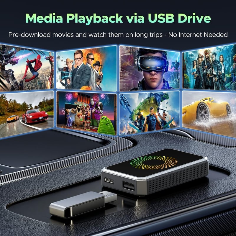 Wireless CarPlay Adapter Video Box