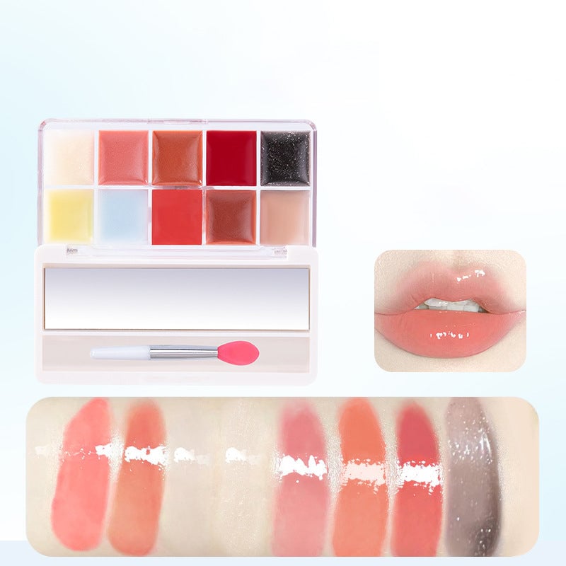 10 Colors Lip Jelly Palette