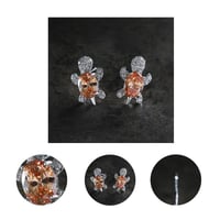 Crystal Turtle Earrings