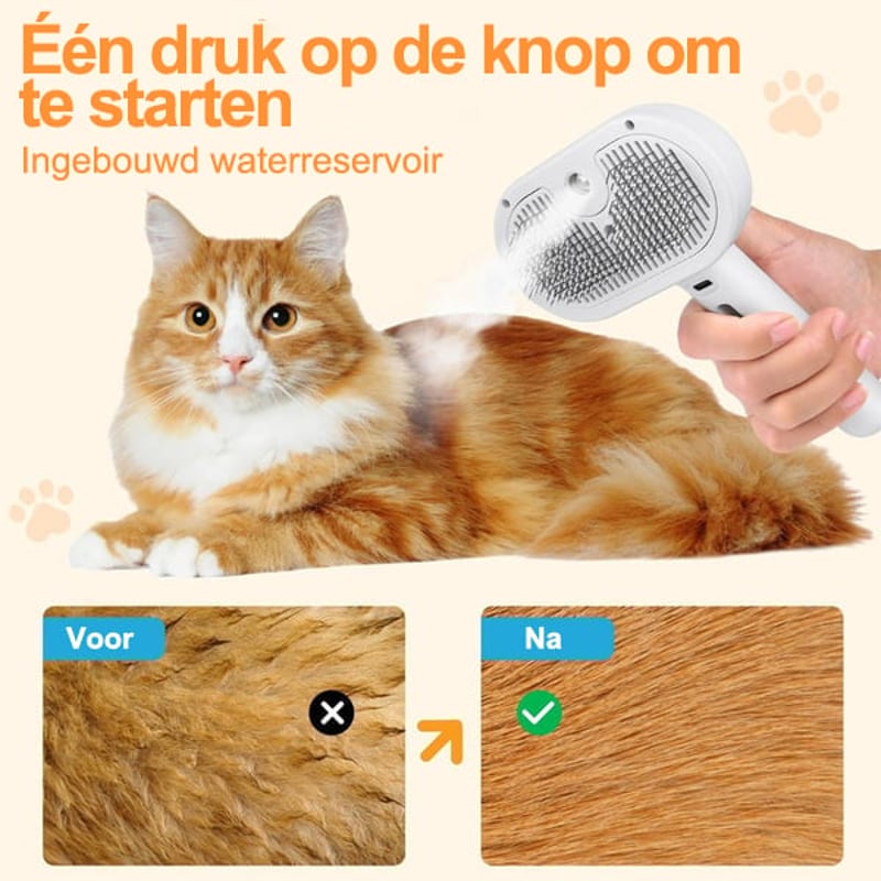 Sunnook 3-in-1 Spray Kattenborstel