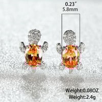 Crystal Turtle Earrings