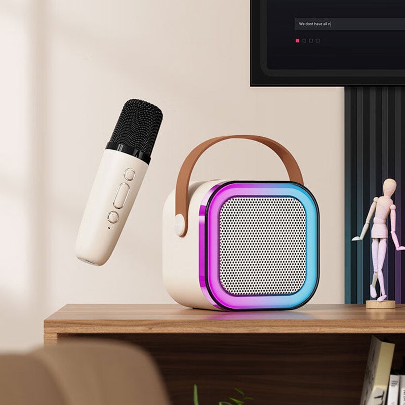 UPSELL Mini-Karaoke-Maschine mit kabellosen Mikrofonen
