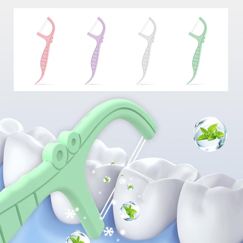 ✨ Disposable Floss Picks Twin-Line