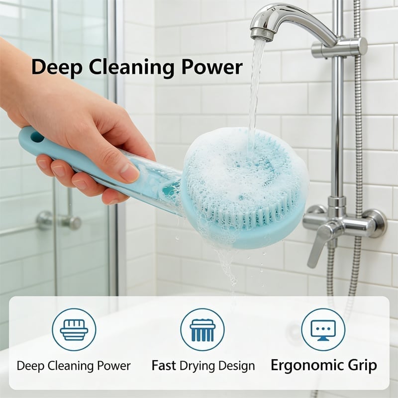 New 2 in 1 Pet Bath and Grooming Brush