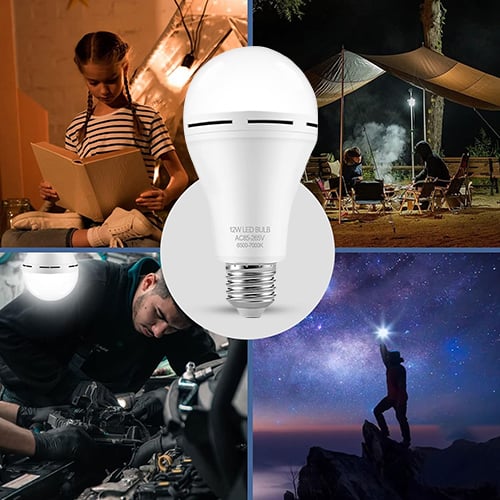 Rechargeable LED bulbs for multiple rooms and outdoor use