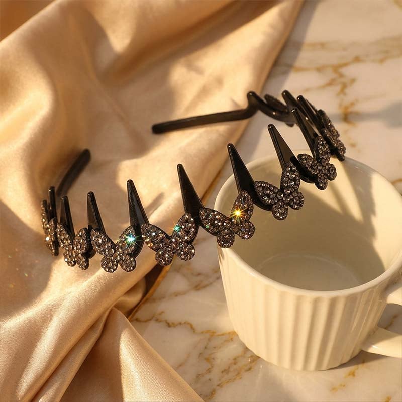 Crystal butterfly headband