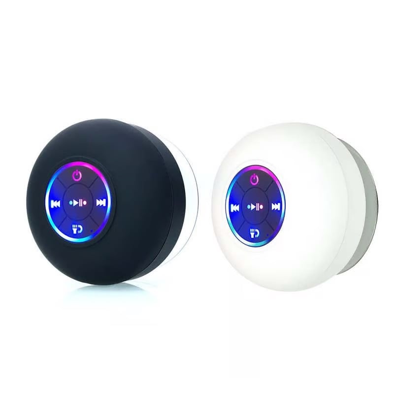 Mini Bluetooth Shower Speaker With Led Light