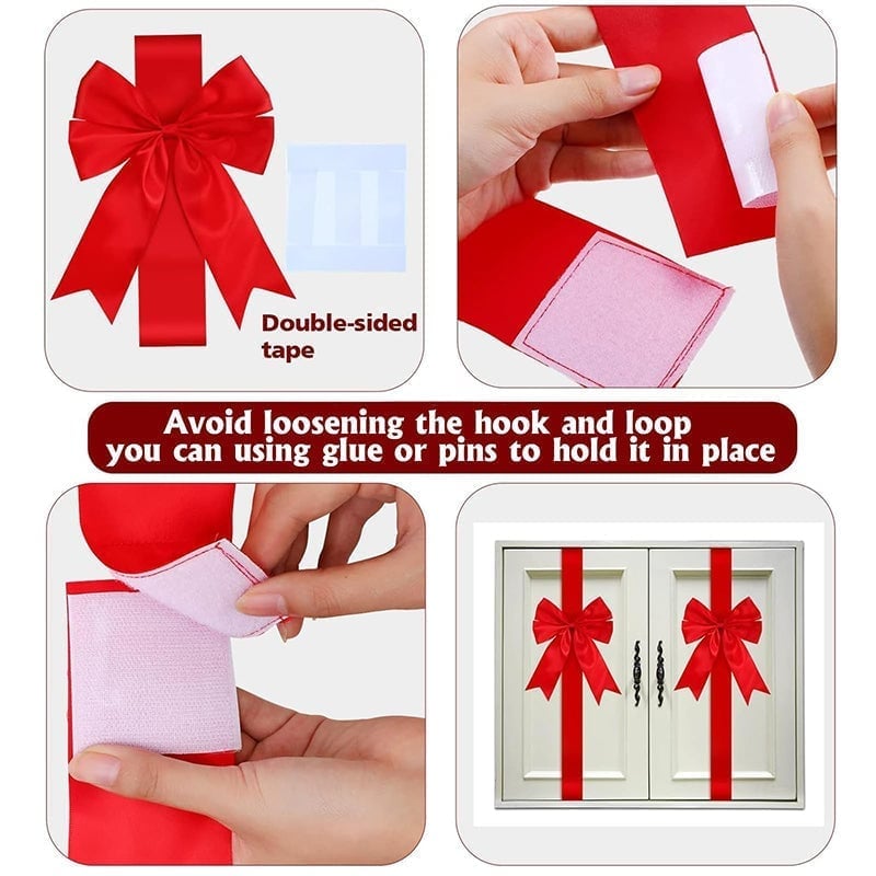 Christmas Door Bow Ribbon Decoration