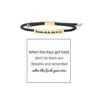 Geflochtenes, verstellbares Inspire-Armband