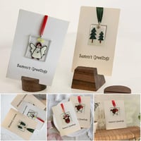 Handmade Christmas Card Ornaments