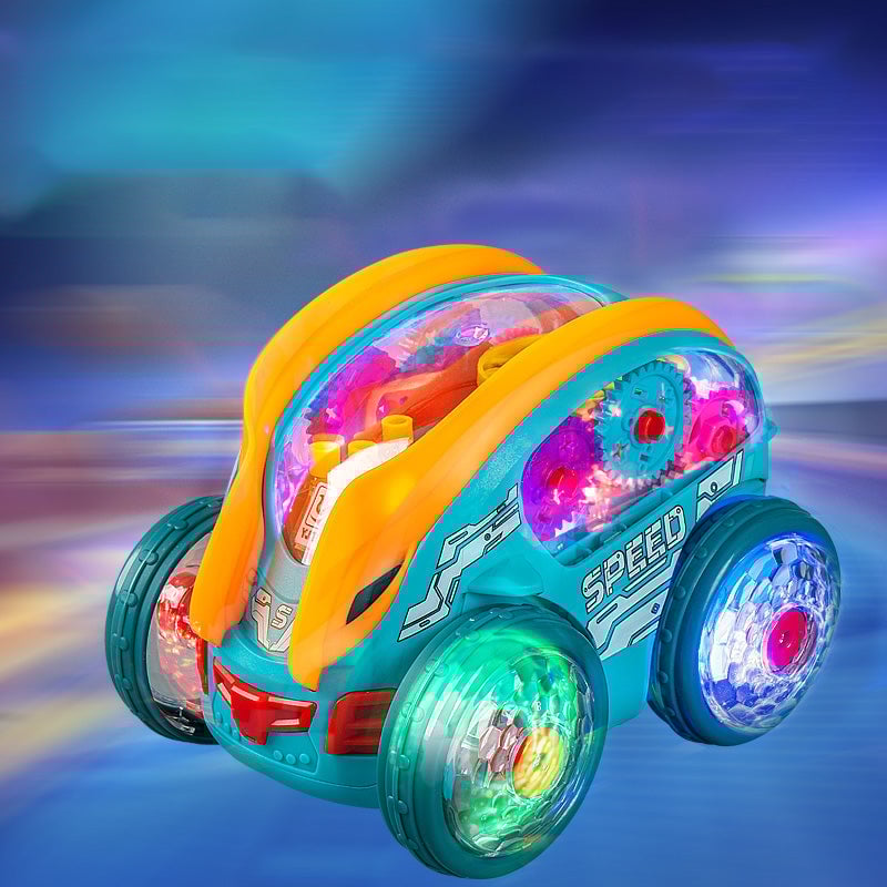 Electric Gear Music Light-Up Universal Light Bil Flygplan Leksaker