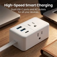 Aless™ 6-in-1 Twin Extension Cord Power Strip