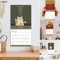 Een jaar van Snarky Cats 2024 wandkalender