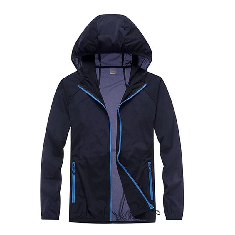 Lightweight Hooded Jackets Sun Protection+Quick Dry Windproof Packable