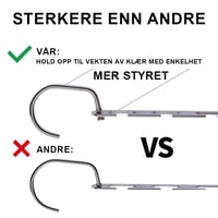 Hirundo magiske kleshengere i rustfritt stål