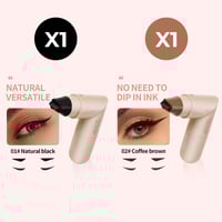 Dual-Head Design Rotating Eyeliner Stamp Pen