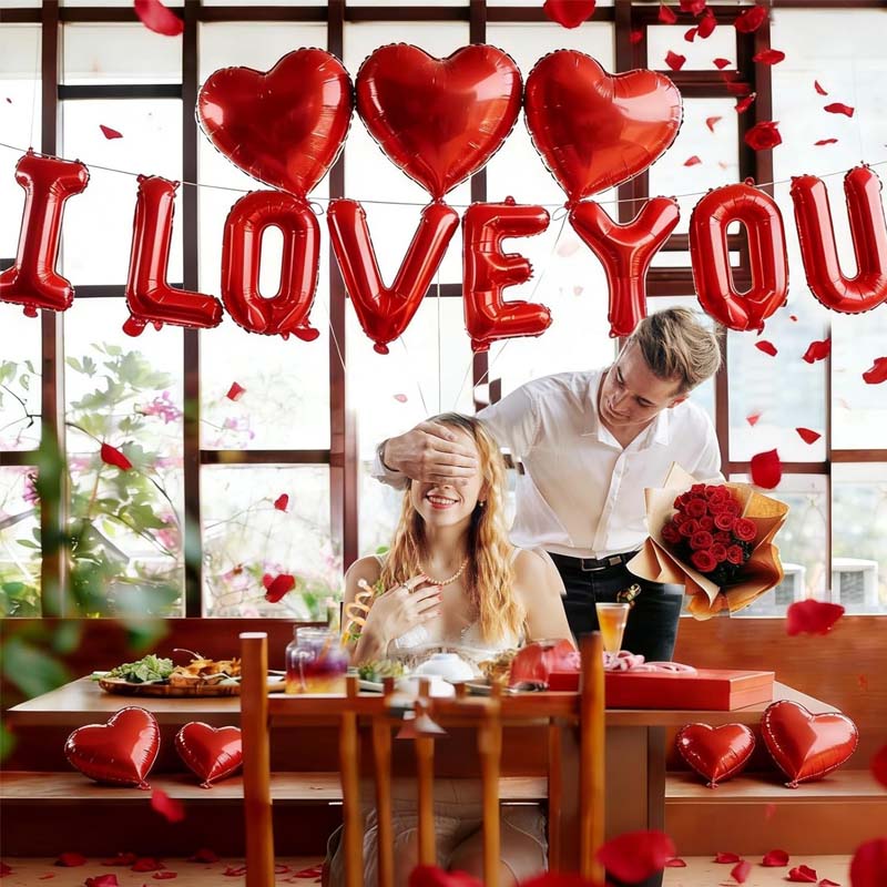 Valentinstag-Ballondekorationen