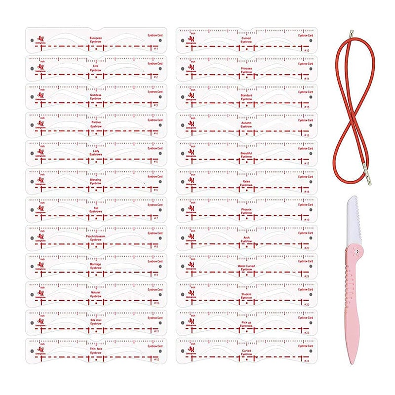 Kit de pochoirs à sourcils en silicone
