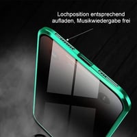 Verbesserte Anti-Peep-Magnet-Telefonhülle aus gehärtetem Glas mit zwei Seiten