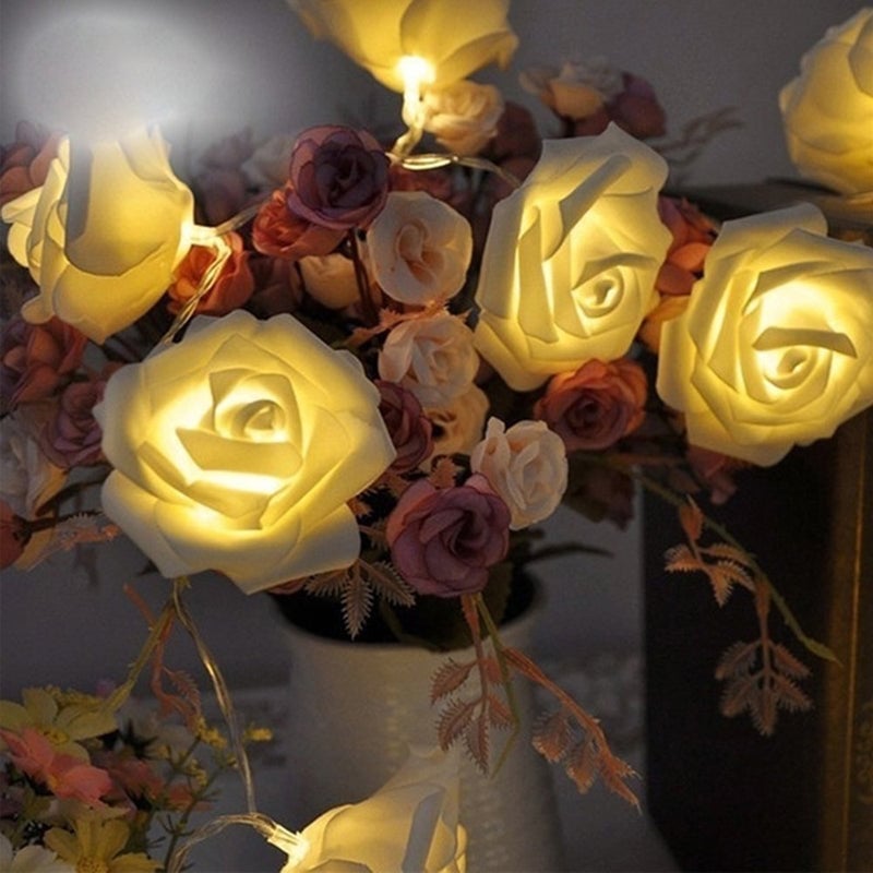 Guirlande lumineuse LED roses