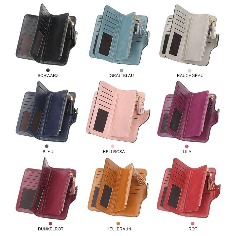 Quaste Design Schnalle große Kapazität lange Brieftasche