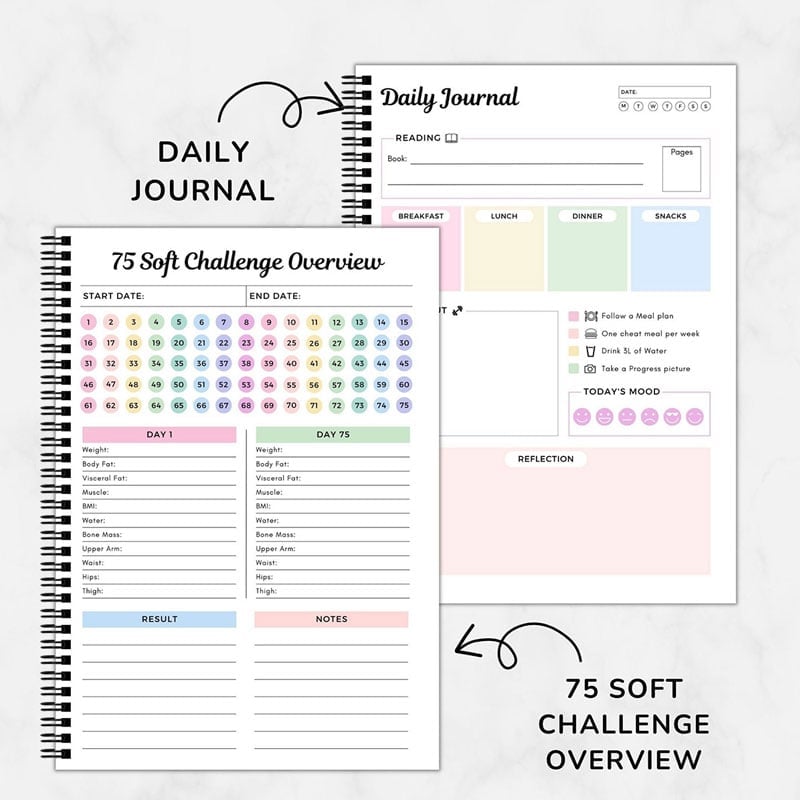 75 Challenges Planner Book