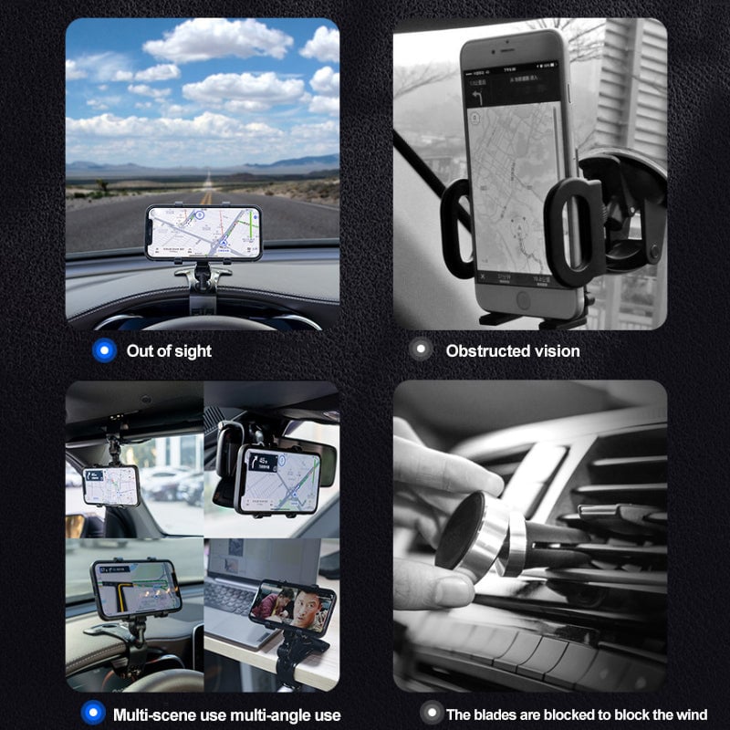 360 Degree Rotation Dashboard Car Phone Holder